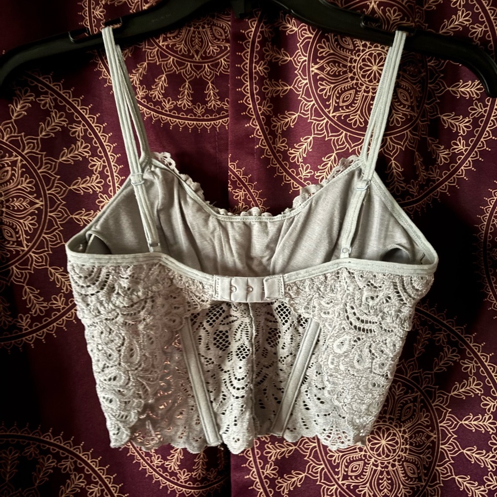 Lace Spaghetti Strap Top - Picture 2 of 6